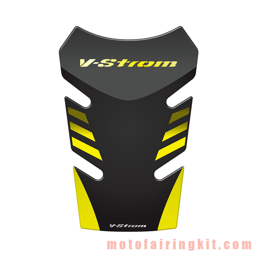 Motorcycle 3D Gas Tank Sticker Self-Adhesive Strong Stickiness Waterproof Protector Decal Pad Black