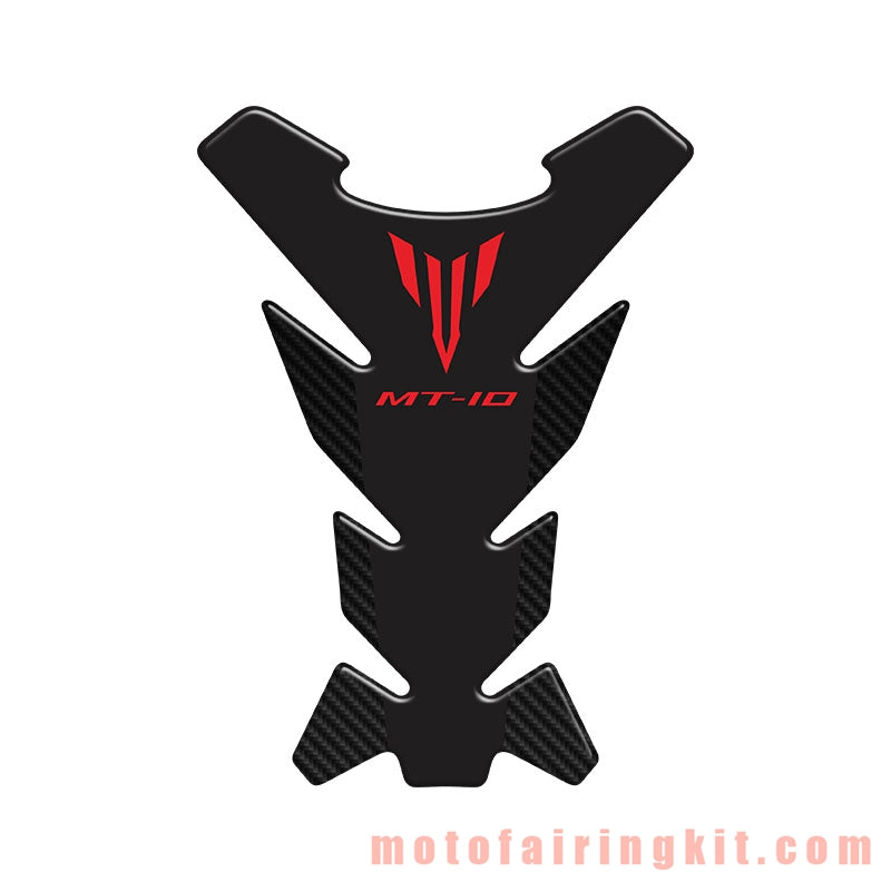 Motorcycle 3D Gas Tank Sticker Self-Adhesive Strong Stickiness Waterproof Protector Decal Pad Black