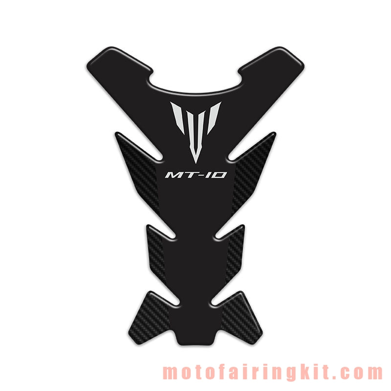 Motorcycle 3D Gas Tank Sticker Self-Adhesive Strong Stickiness Waterproof Protector Decal Pad Black
