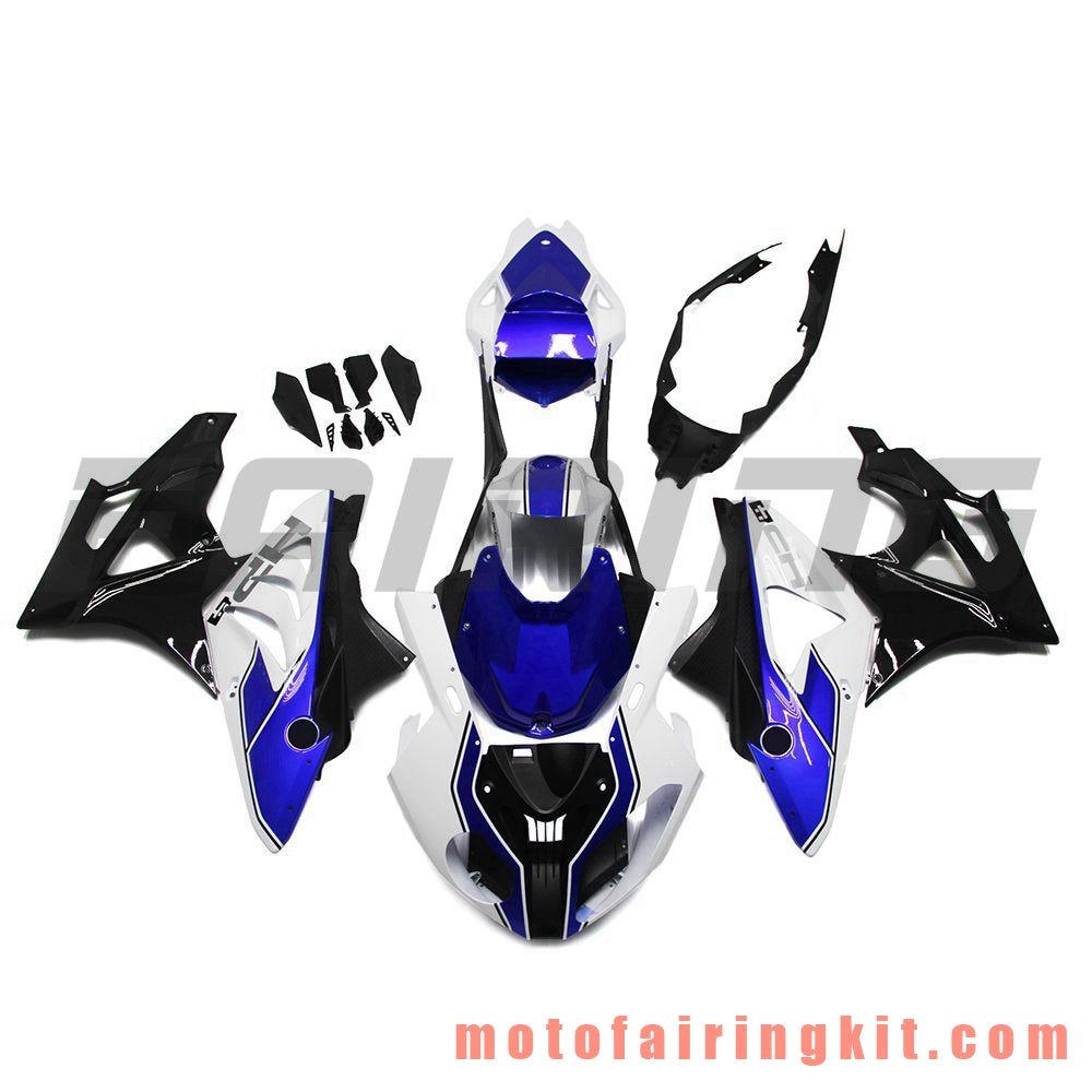 Fairing Kits Fit for S1000RR 2009 2010 2011 2012 2013 2014 S 1000 RR 09 10 11 12 13 14 Plastic ABS Injection Mold Complete Motorcycle Body Aftermarket Bodywork Frame (Black & Blue) B017
