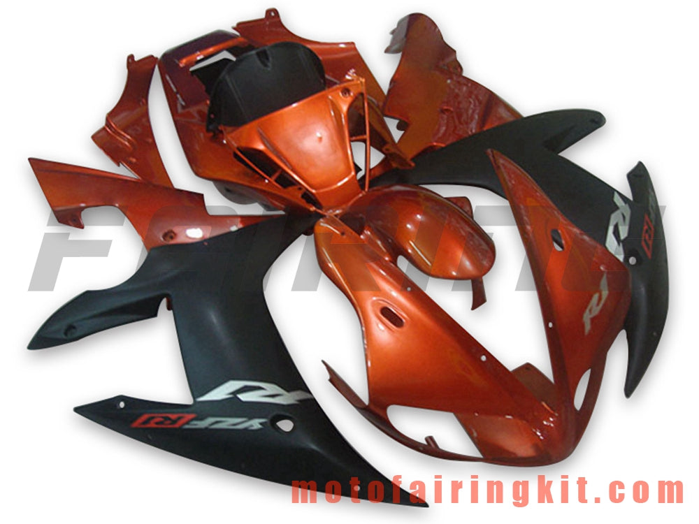 Fairing Kits Fit for YZF-1000 R1 2002 2003 YZF 1000 R1 02 03 Plastic ABS Injection Mold Complete Motorcycle Body Aftermarket Bodywork Frame (Orange & Black) B010