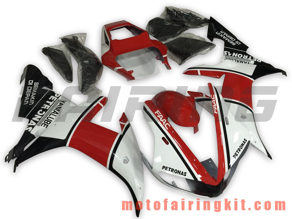 Fairing Kits Fit for YZF-1000 R1 2002 2003 YZF 1000 R1 02 03 Plastic ABS Injection Mold Complete Motorcycle Body Aftermarket Bodywork Frame (Red & White) B050