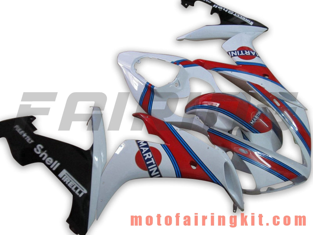 フェアリングキット YZF-1000 R1 2004 2005 2006 YZF 1000 R1 04 05 06 プラスチック ABS 射出成型 完全なオートバイボディ アフターマーケットボディワークフレーム (ホワイト & レッド) B084