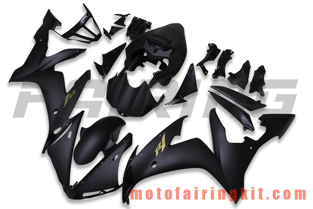 Fairing Kits Fit for YZF-1000 R1 2004 2005 2006 YZF 1000 R1 04 05 06 Plastic ABS Injection Mold Complete Motorcycle Body Aftermarket Bodywork Frame (Black) B101