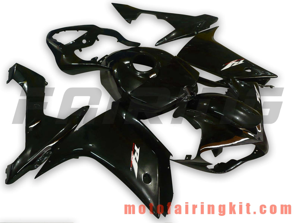 Fairing Kits Fit for YZF-1000 R1 2007 2008 YZF 1000 R1 07 08 Plastic ABS Injection Mold Complete Motorcycle Body Aftermarket Bodywork Frame (Black) B008