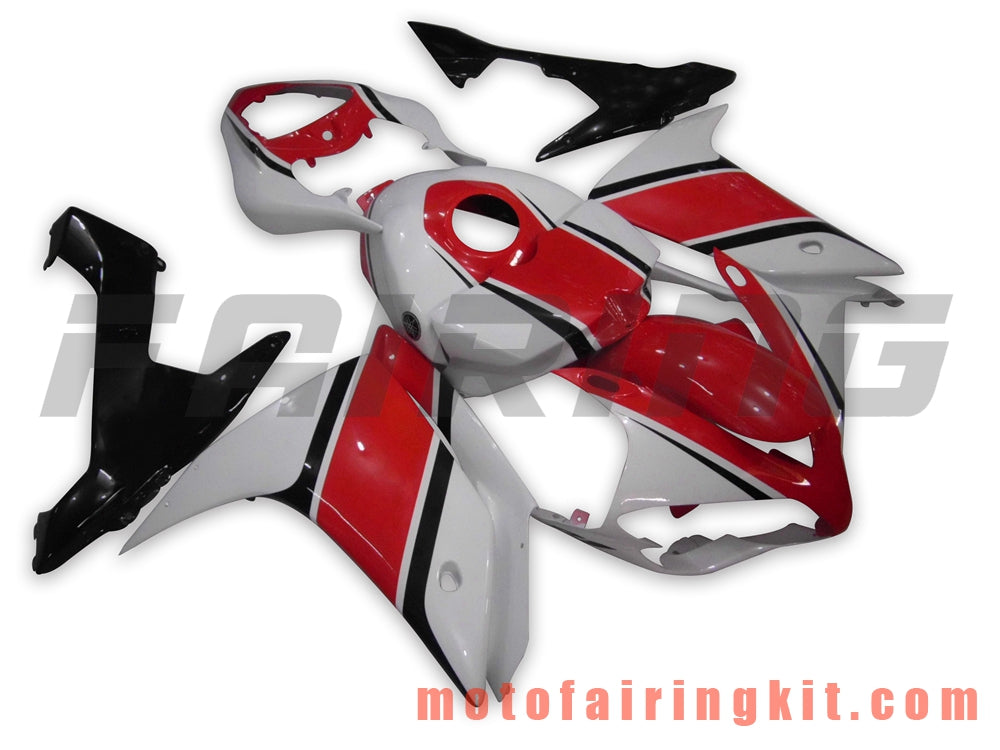 Fairing Kits Fit for YZF-1000 R1 2007 2008 YZF 1000 R1 07 08 Plastic ABS Injection Mold Complete Motorcycle Body Aftermarket Bodywork Frame (Red & White) B019