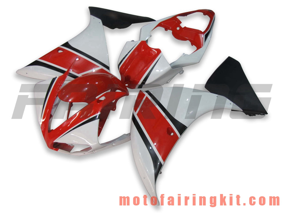Fairing Kits Fit for YZF-1000 R1 2009 2010 2011 YZF 1000 R1 09 10 11 Plastic ABS Injection Mold Complete Motorcycle Body Aftermarket Bodywork Frame (Red & White) B020