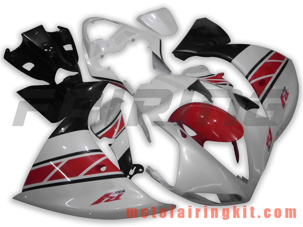 Fairing Kits Fit for YZF-1000 R1 2009 2010 2011 YZF 1000 R1 09 10 11 Plastic ABS Injection Mold Complete Motorcycle Body Aftermarket Bodywork Frame (White & Red) B022