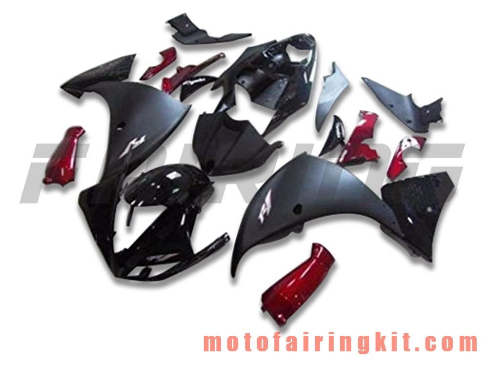 フェアリングキット YZF-1000 R1 2009 2010 2011 YZF 1000 R1 09 10 11 プラスチック ABS 射出成型 完全なオートバイボディ アフターマーケットボディワークフレーム (ブラック) B051