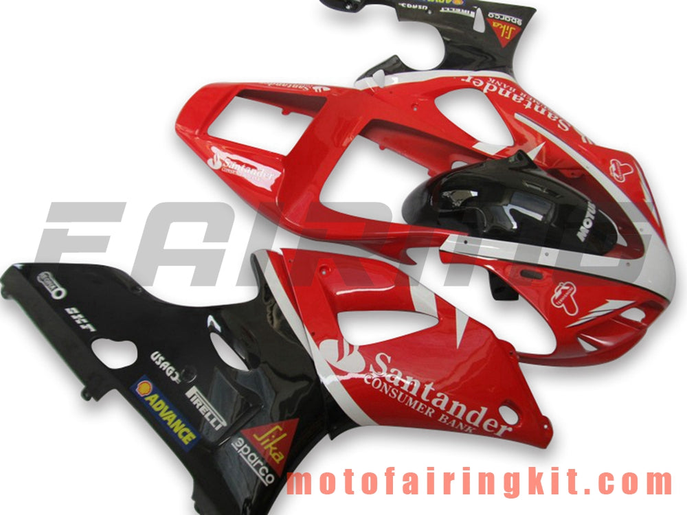 Fairing Kits Fit for YZF-1000 R1 1998 1999 YZF 1000 R1 98 99 Plastic ABS Injection Mold Complete Motorcycle Body Aftermarket Bodywork Frame (Red & Black) B038
