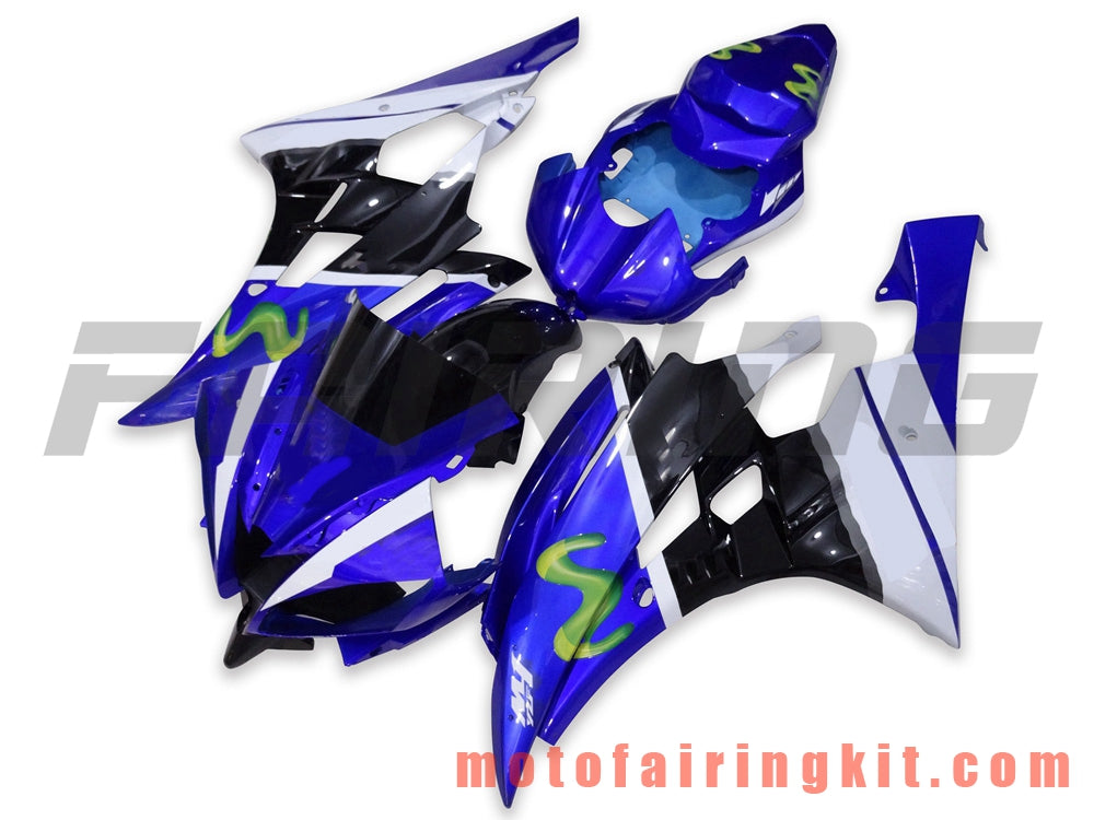 Kits de carenado aptos para YZF-600 R6 2006 2007 YZF 600 R6 06 07 Molde de inyección de plástico ABS Carrocería completa para motocicleta Marco de carrocería de posventa (azul y blanco) B045