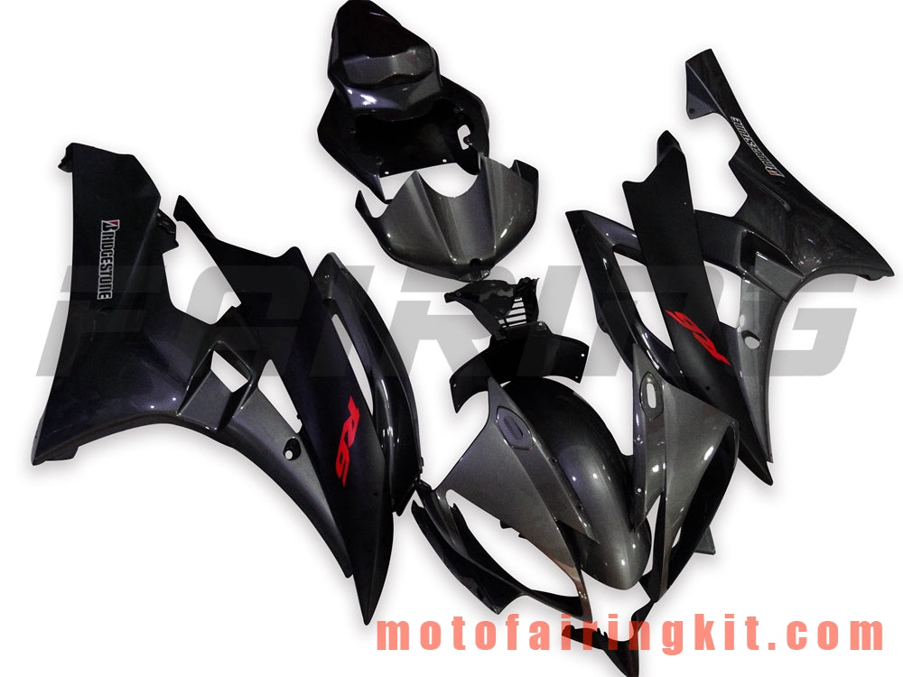 Kits de carenado aptos para YZF-600 R6 2006 2007 YZF 600 R6 06 07 Molde de inyección de plástico ABS Carrocería completa para motocicleta Marco de carrocería de posventa (gris) B061