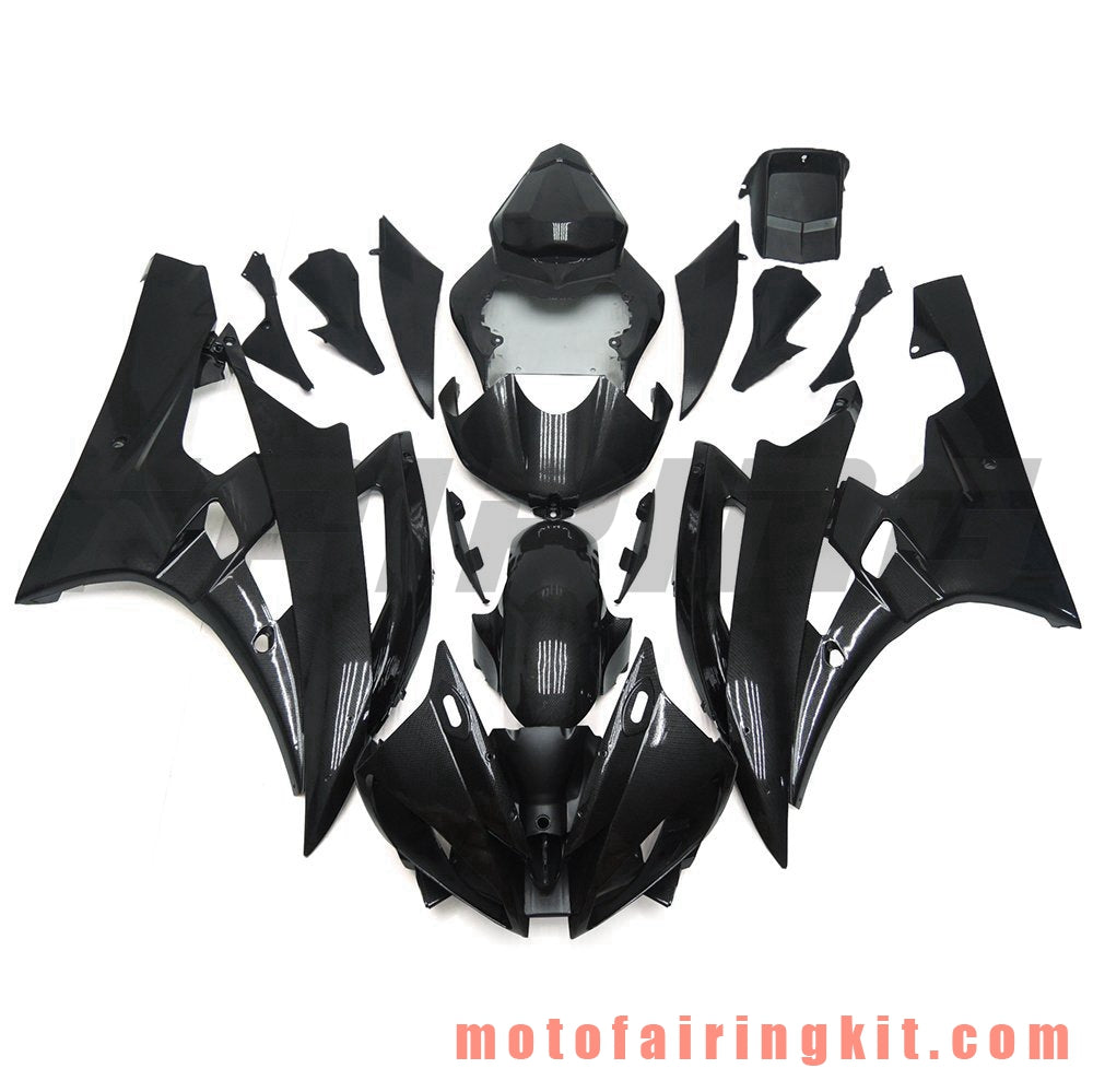 Fairing Kits Fit for YZF-600 R6 2006 2007 YZF 600 R6 06 07 Plastic ABS Injection Mold Complete Motorcycle Body Aftermarket Bodywork Frame (Black) B068