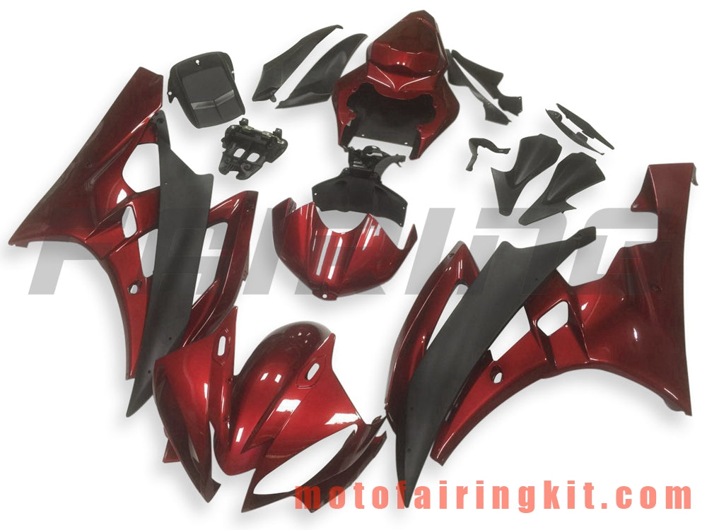 フェアリングキット YZF-600 R6 2006 2007 YZF 600 R6 06 07 プラスチック ABS 射出成形 完全なオートバイボディ アフターマーケットボディワークフレーム (オレンジ & ブラック) B101