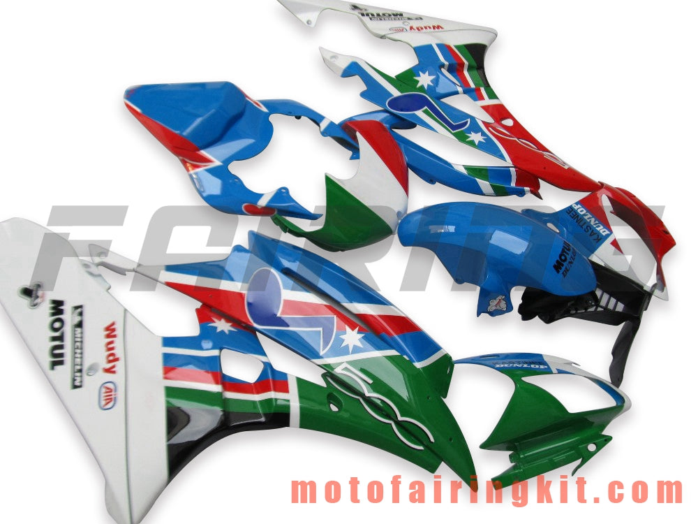 Fairing Kits Fit for YZF-600 R6 2006 2007 YZF 600 R6 06 07 Plastic ABS Injection Mold Complete Motorcycle Body Aftermarket Bodywork Frame (Blue & Red) B122