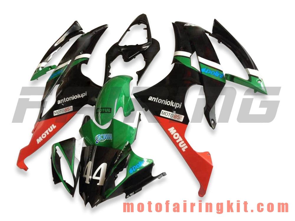 Fairing Kits Fit for YZF-600 R6 2008 2009 2010 2011 2012 2013 2014 2015 2016 Plastic ABS Injection Mold Complete Motorcycle Body Aftermarket Bodywork Frame (Green & Black) B038