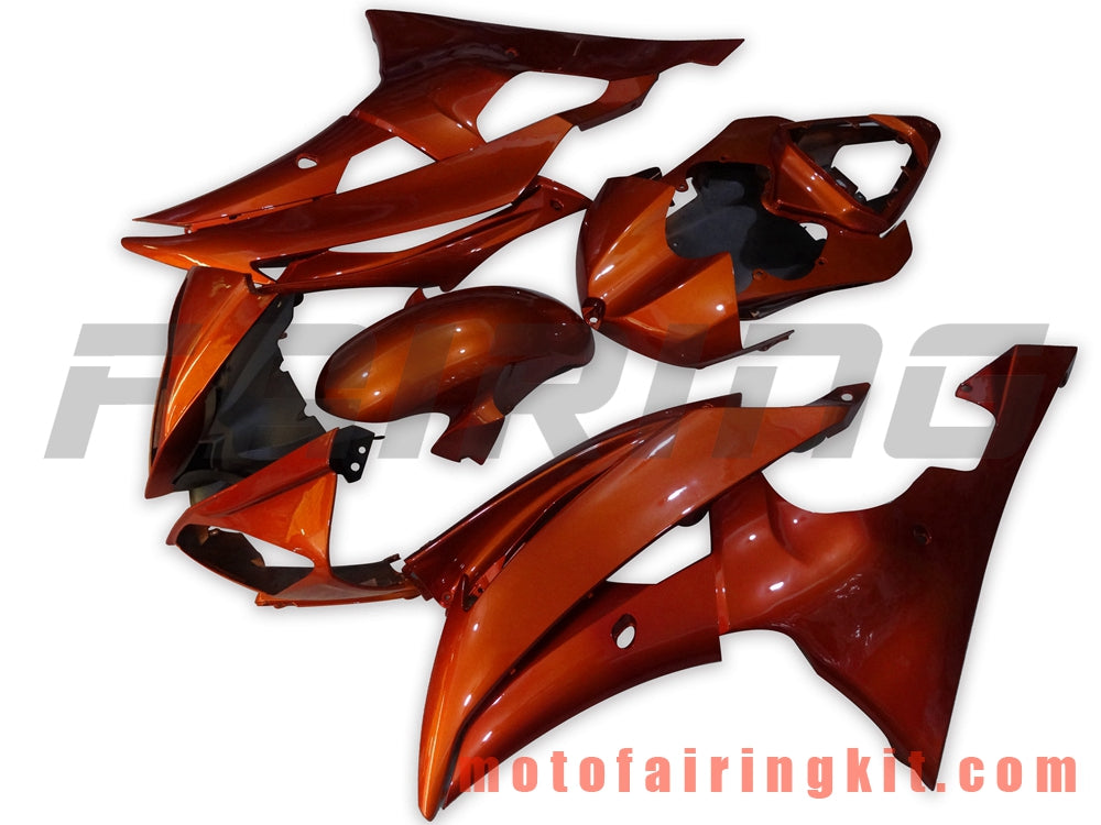 Fairing Kits Fit for YZF-600 R6 2008 2009 2010 2011 2012 2013 2014 2015 2016 Plastic ABS Injection Mold Complete Motorcycle Body Aftermarket Bodywork Frame (Orange) B039