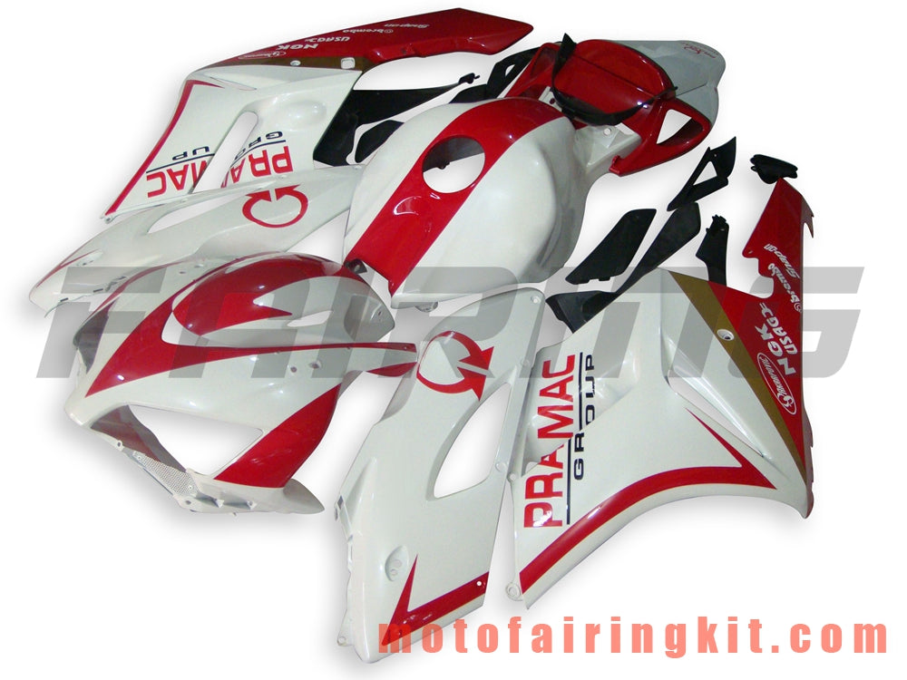 Fairing Kits Fit for CBR1000RR 2004 2005 CBR1000 RR 04 05 Plastic ABS Injection Mold Complete Motorcycle Body Aftermarket Bodywork Frame (White & Red) B061