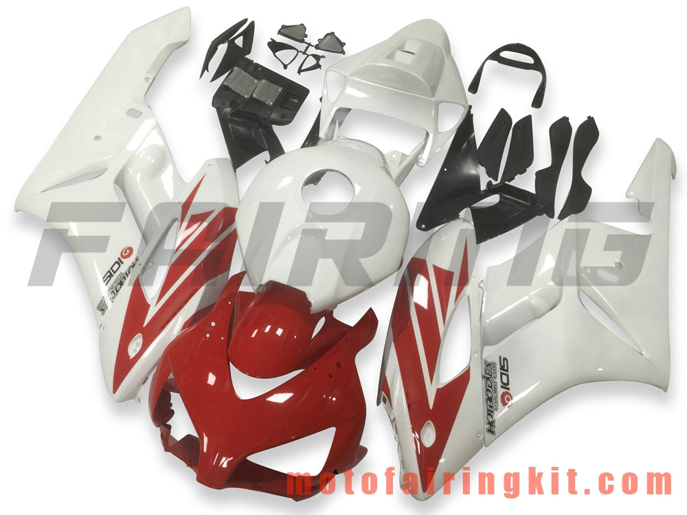 Fairing Kits Fit for CBR1000RR 2004 2005 CBR1000 RR 04 05 Plastic ABS Injection Mold Complete Motorcycle Body Aftermarket Bodywork Frame (White & Red) B119