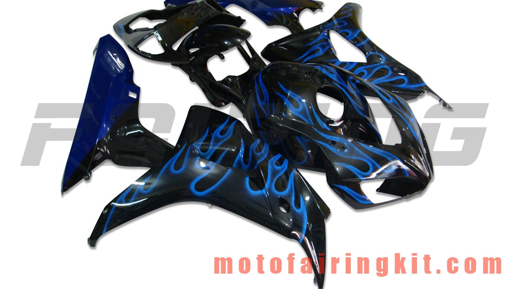 Fairing Kits Fit for CBR1000RR 2006 2007 CBR1000 RR 06 07 Plastic ABS Injection Mold Complete Motorcycle Body Aftermarket Bodywork Frame (Black & Blue) B022
