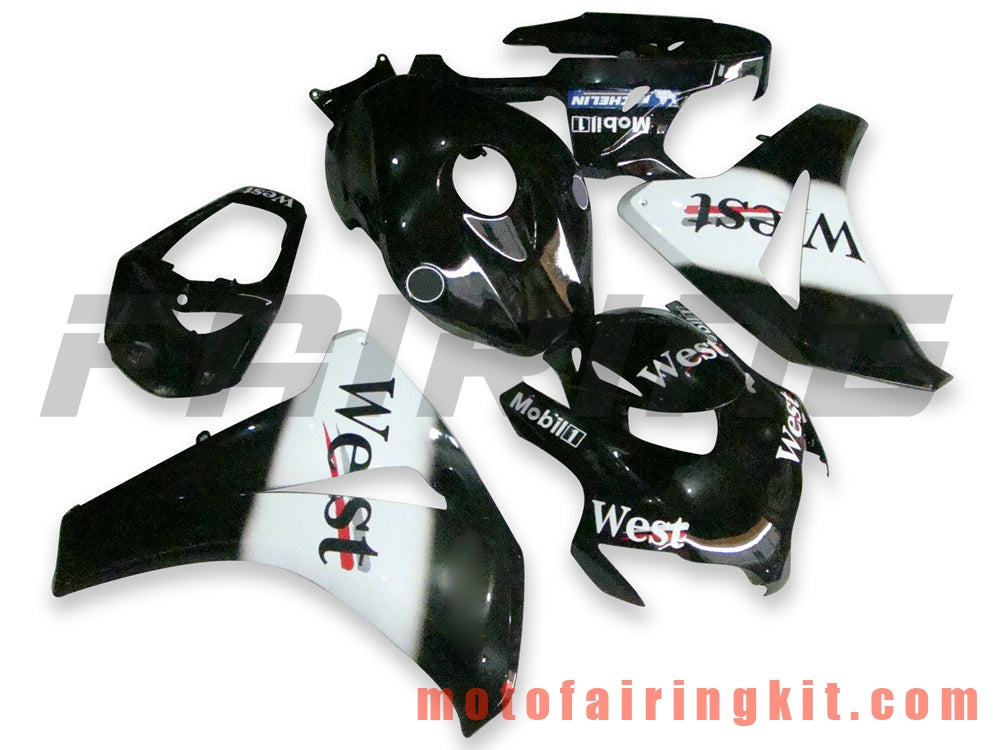 Fairing Kits Fit for CBR1000RR 2008 2009 2010 2011 CBR1000 RR 08 09 10 11 Plastic ABS Injection Mold Complete Motorcycle Body Aftermarket Bodywork Frame (Black & White) B004