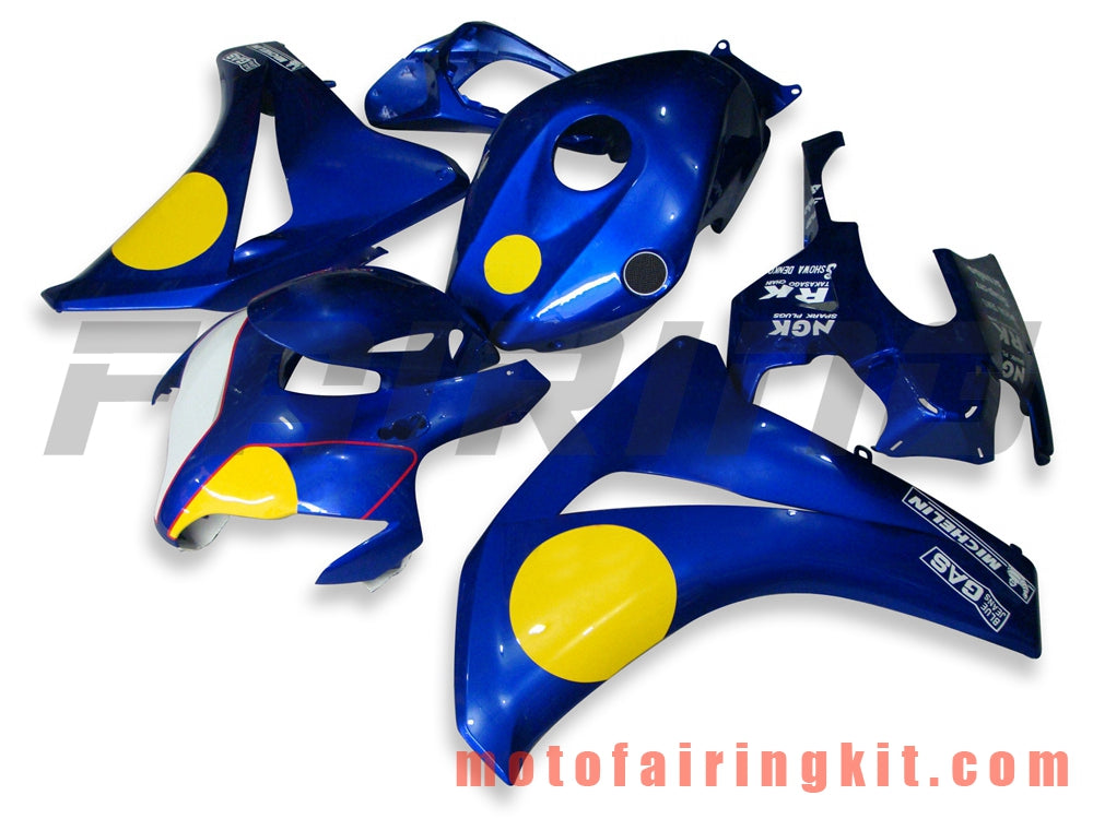 Fairing Kits Fit for CBR1000RR 2008 2009 2010 2011 CBR1000 RR 08 09 10 11 Plastic ABS Injection Mold Complete Motorcycle Body Aftermarket Bodywork Frame (Blue) B014