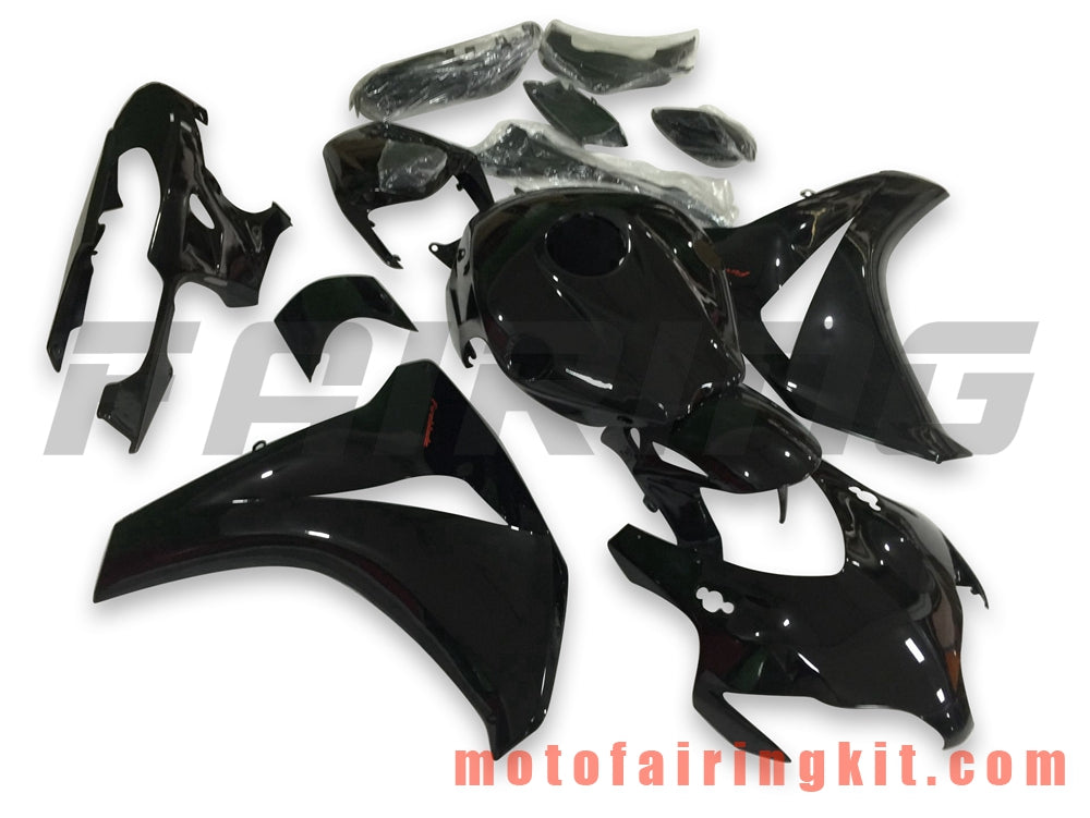 Fairing Kits Fit for CBR1000RR 2008 2009 2010 2011 CBR1000 RR 08 09 10 11 Plastic ABS Injection Mold Complete Motorcycle Body Aftermarket Bodywork Frame (Black) B102