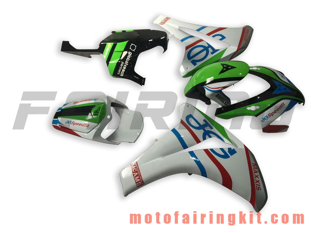 Fairing Kits Fit for CBR1000RR 2008 2009 2010 2011 CBR1000 RR 08 09 10 11 Plastic ABS Injection Mold Complete Motorcycle Body Aftermarket Bodywork Frame (White & Green) B115