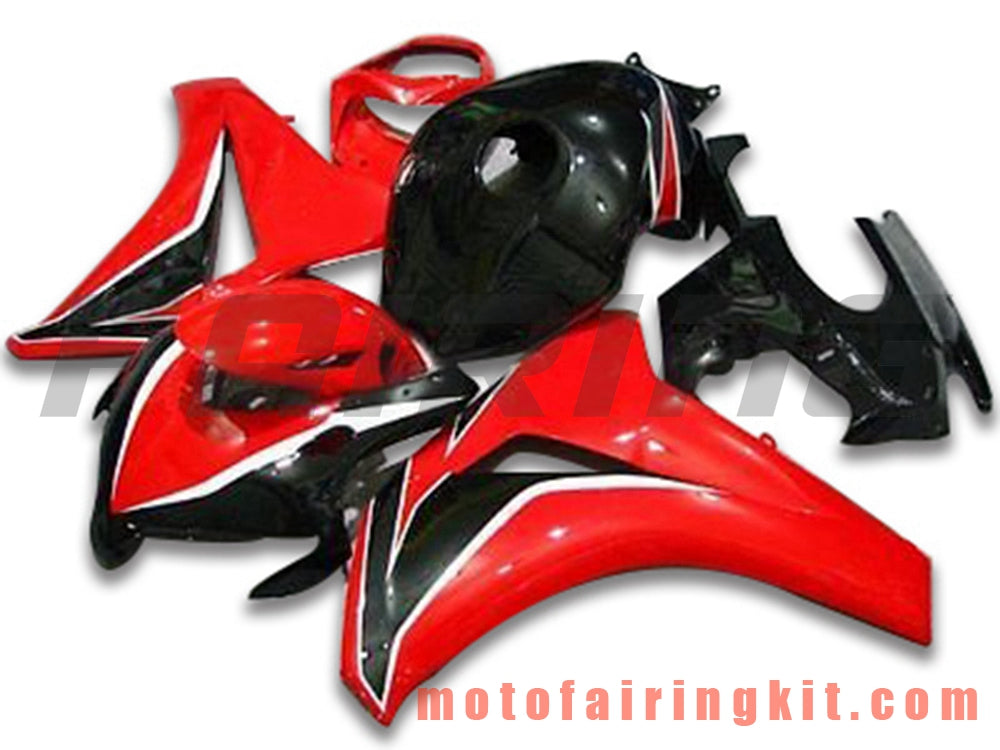 Fairing Kits Fit for CBR1000RR 2008 2009 2010 2011 CBR1000 RR 08 09 10 11 Plastic ABS Injection Mold Complete Motorcycle Body Aftermarket Bodywork Frame (Red & Black) B116