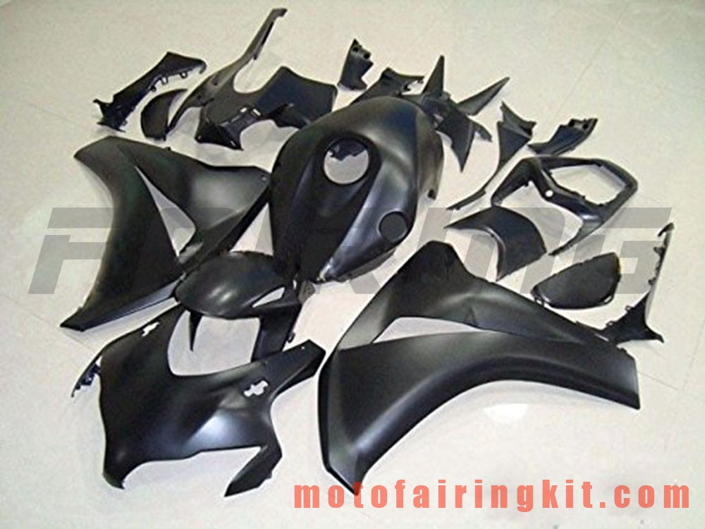 フェアリングキット CBR1000RR 2008 2009 2010 2011 CBR1000 RR 08 09 10 11 プラスチック ABS 射出成型 完全なオートバイボディ アフターマーケットボディワークフレーム (ブラック) B117