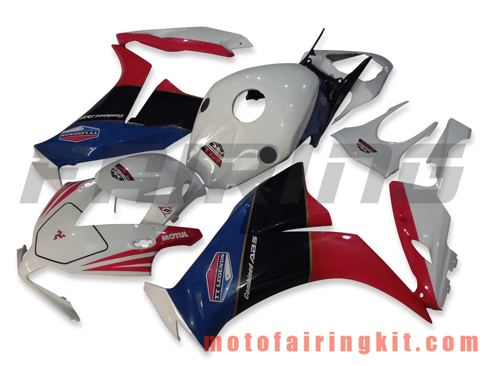 Fairing Kits Fit for CBR1000RR 2012 2013 2014 2015 2016 CBR1000 RR 12 13 14 15 16 Plastic ABS Injection Mold Complete Motorcycle Body Aftermarket Bodywork Frame (White & Red) B006