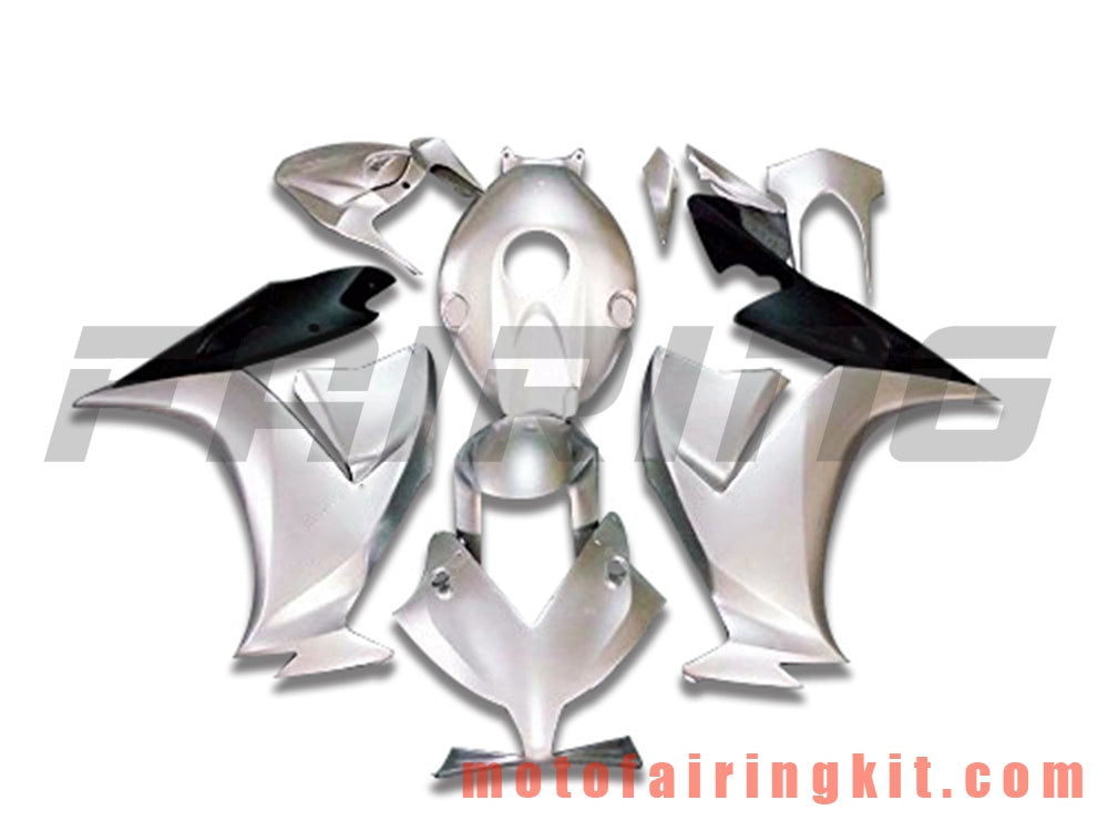 Fairing Kits Fit for CBR1000RR 2012 2013 2014 2015 2016 CBR1000 RR 12 13 14 15 16 Plastic ABS Injection Mold Complete Motorcycle Body Aftermarket Bodywork Frame (Silver & Black) B033