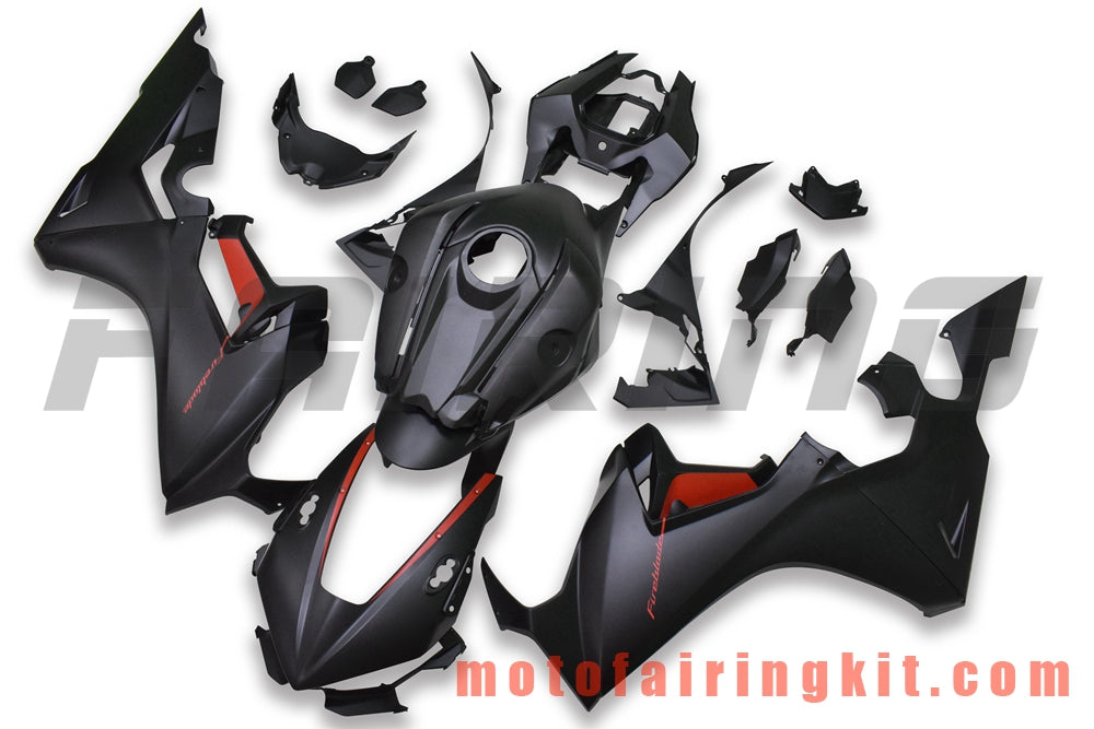 Fairing Kits Fit for CBR1000RR 2017 2018 CBR1000 RR 17 18 Plastic ABS Injection Mold Complete Motorcycle Body Aftermarket Bodywork Frame (Black) B001