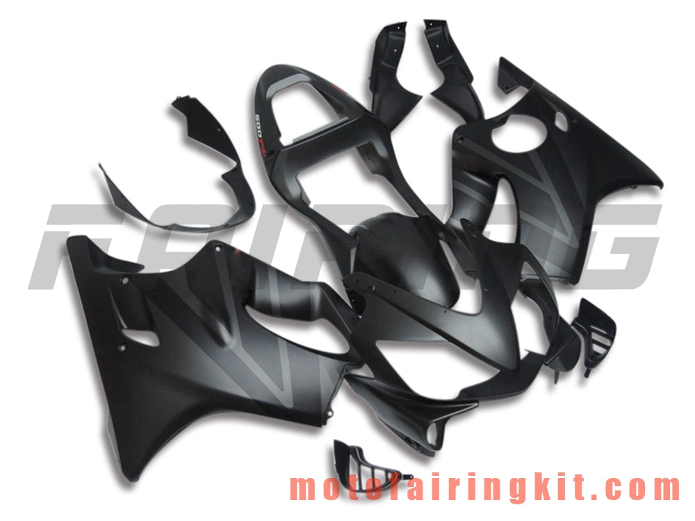 Fairing Kits Fit for CBR600F4i 2001 2002 2003 CBR600 F4i 01 02 03 Plastic ABS Injection Mold Complete Motorcycle Body Aftermarket Bodywork Frame (Black) B040