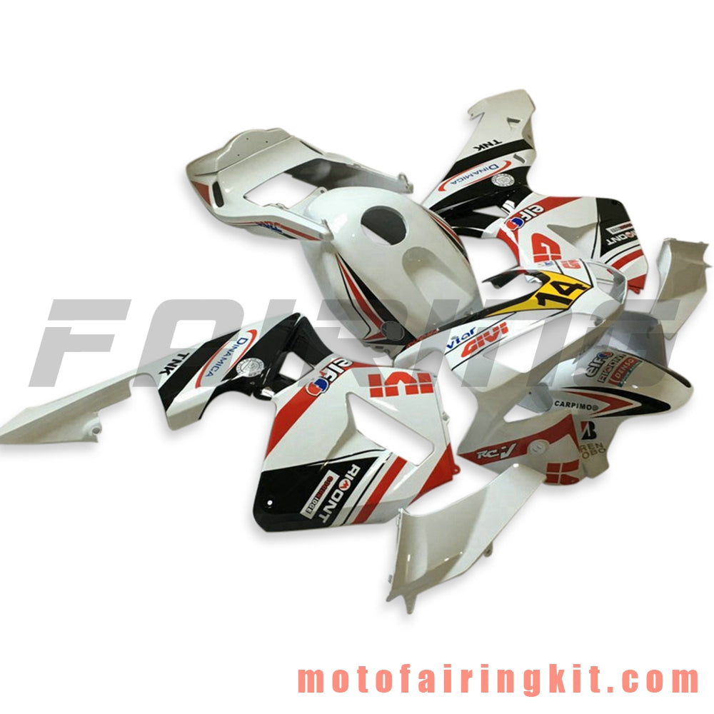 Fairing Kits Fit for CBR600RR 2003 2004 CBR600 RR 03 04 Plastic ABS Injection Mold Complete Motorcycle Body Aftermarket Bodywork Frame (White & Red) B132