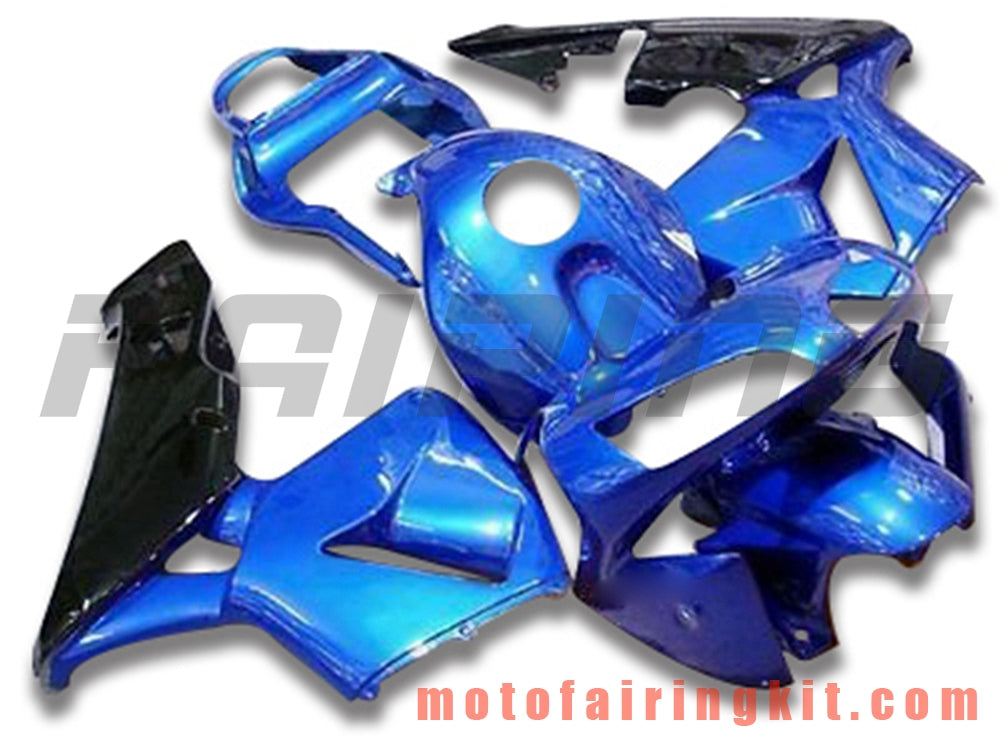 Kits de carenado aptos para CBR600RR 2003 2004 CBR600 RR 03 04 Molde de inyección de plástico ABS Carrocería completa para motocicleta Carrocería del mercado de accesorios Marco (azul y negro) B142