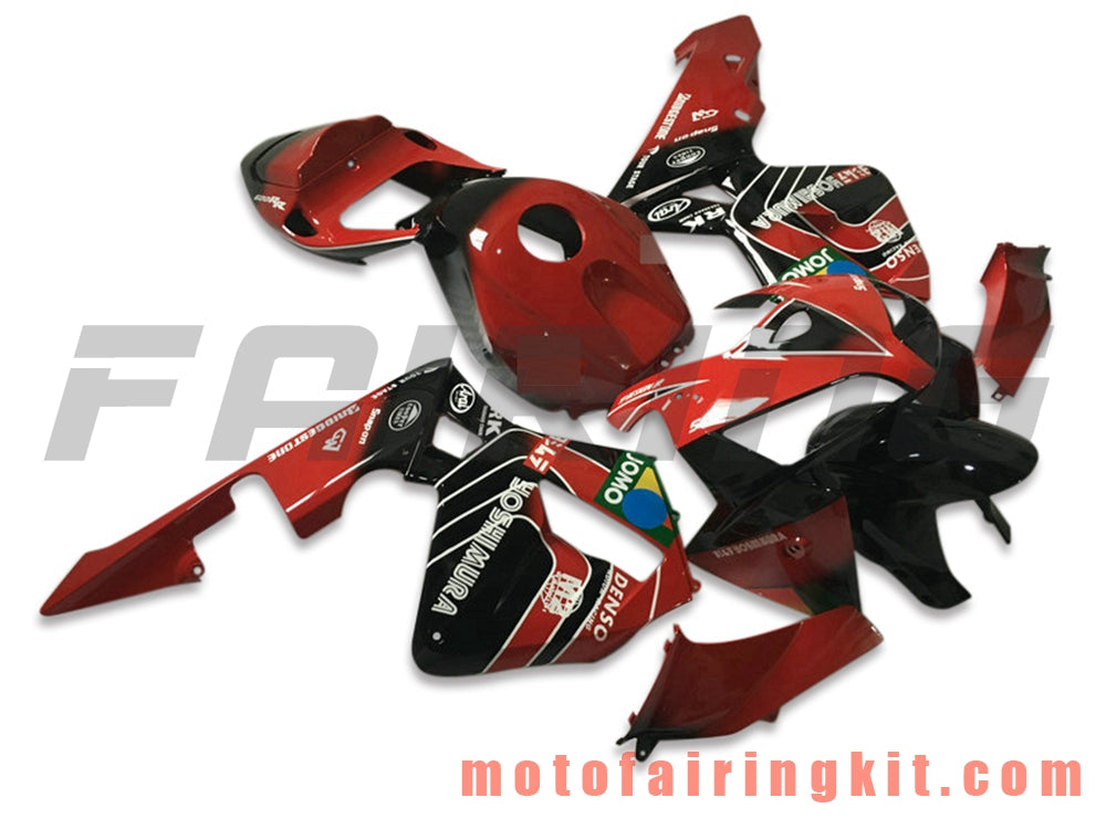 Fairing Kits Fit for CBR600RR 2005 2006 CBR600 RR 05 06 Plastic ABS Injection Mold Complete Motorcycle Body Aftermarket Bodywork Frame (Red & Black) B154