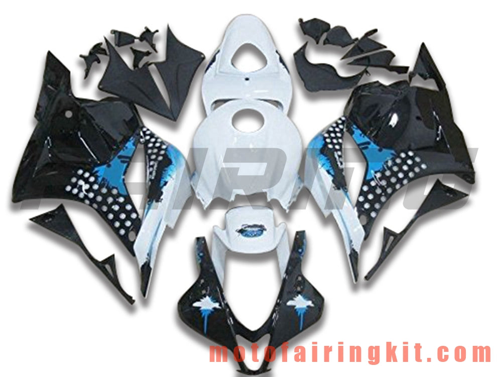 Fairing Kits Fit for CBR600RR 2009 2010 2011 2012 CBR600 RR 09 10 11 12 Plastic ABS Injection Mold Complete Motorcycle Body Aftermarket Bodywork Frame (White & Black) B035