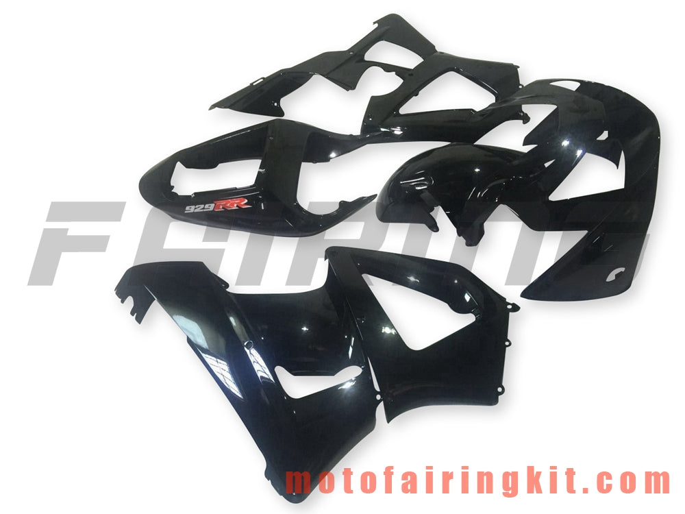 Fairing Kits Fit for CBR900RR 929 2000 2001 CBR900 RR 929 00 01 Plastic ABS Injection Mold Complete Motorcycle Body Aftermarket Bodywork Frame (Black) B050