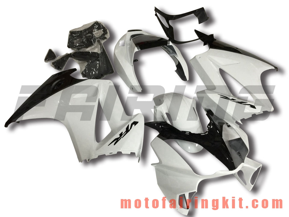 Fairing Kits Fit for VFR800 RC46 2002 - 2012 VFR800 RC46 02 - 12 Plastic ABS Injection Mold Complete Motorcycle Body Aftermarket Bodywork Frame (White & Black) B008