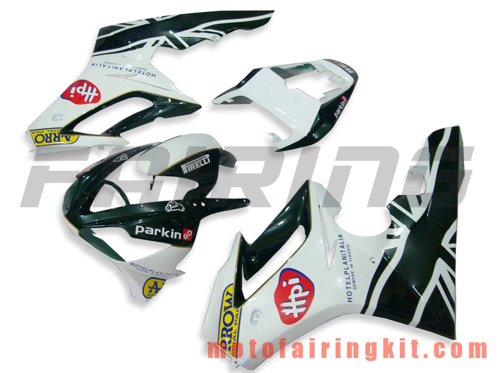 Fairing Kits Fit for Daytona 675 2006 2007 2008 675 06 07 08 Plastic ABS Injection Mold Complete Motorcycle Body Aftermarket Bodywork Frame (White & Black) B001