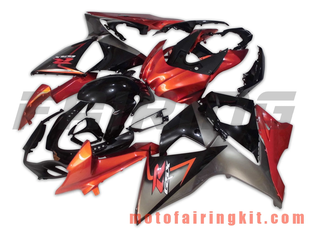 Fairing Kits Fit for GSXR1000 K9 2009 2010 2011 2012 2013 2014 2015 2016 Plastic ABS Injection Mold Complete Motorcycle Body Aftermarket Bodywork Frame (Orange & Black) B004