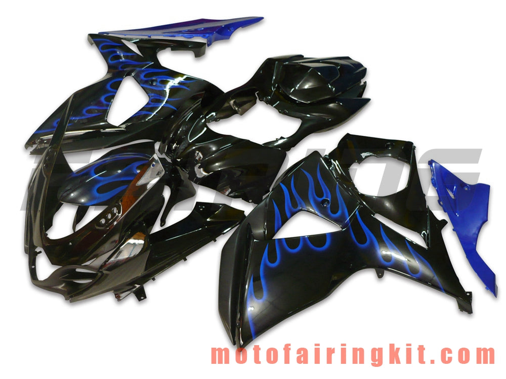 Fairing Kits Fit for GSXR1000 K9 2009 2010 2011 2012 2013 2014 2015 2016 Plastic ABS Injection Mold Complete Motorcycle Body Aftermarket Bodywork Frame (Black & Blue) B008