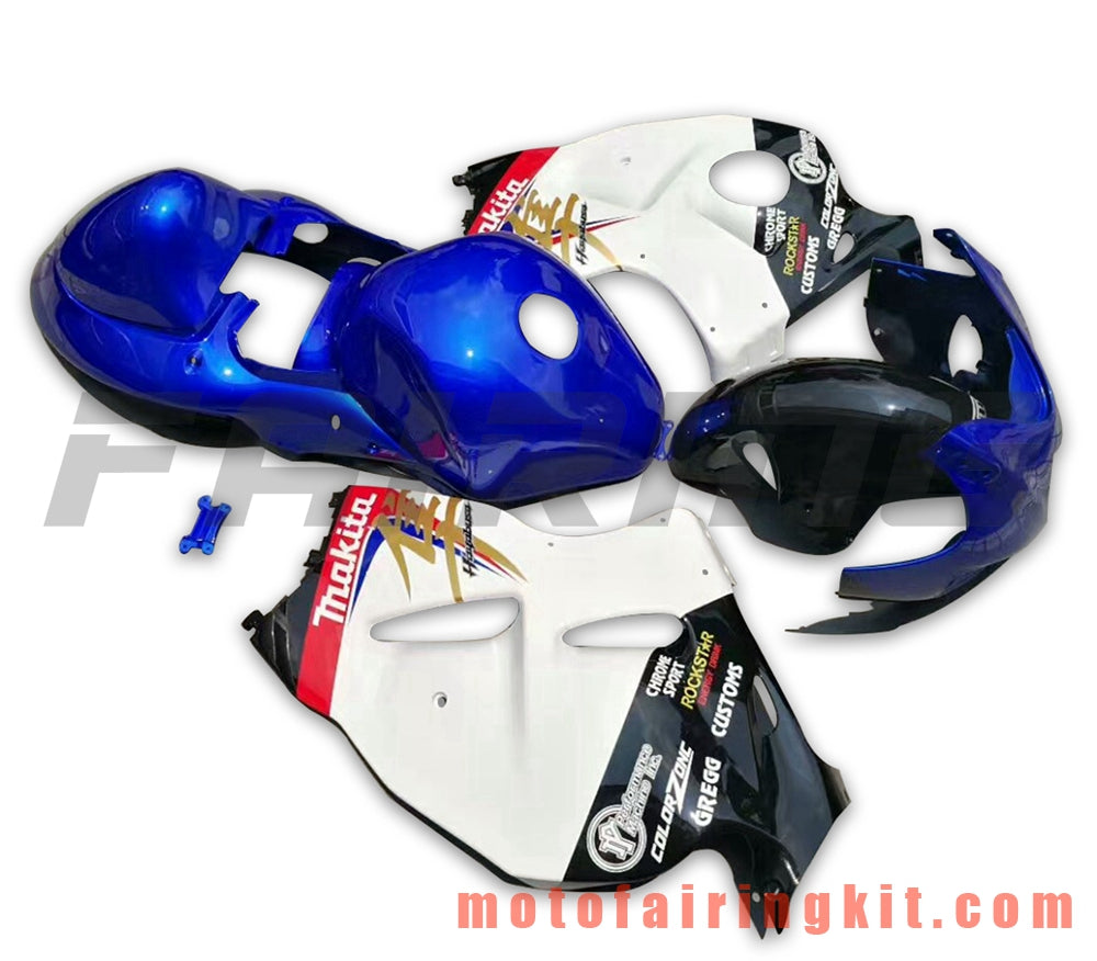 Fairing Kits Fit for GSXR1300 GSX-R 1300 GSXR 1300 1997 - 2007 Plastic ABS Injection Mold Complete Motorcycle Body Aftermarket Bodywork Frame (Blue & White) B071