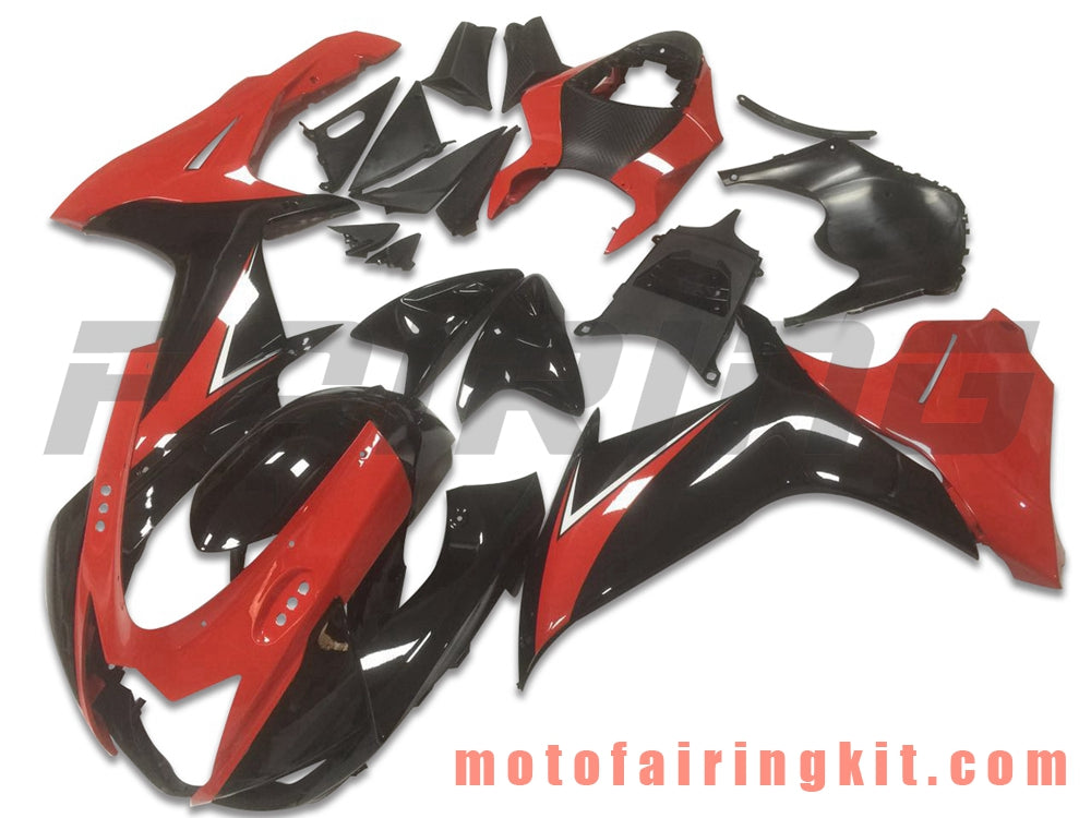 Fairing Kits Fit for GSX-R750 GSX-R600 K11 2011 2012 2013 2014 2015 2016 2017 2018 2019 Plastic ABS Injection Mold Complete Motorcycle Body Aftermarket Bodywork Frame (Red & Black) B035