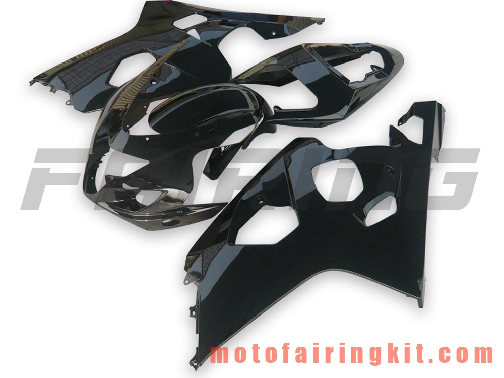 Fairing Kits Fit for GSX-R750 GSX-R600 K4 2004 2005 GSXR 600 750 K4 04 05 Plastic ABS Injection Mold Complete Motorcycle Body Aftermarket Bodywork Frame (Black) B107