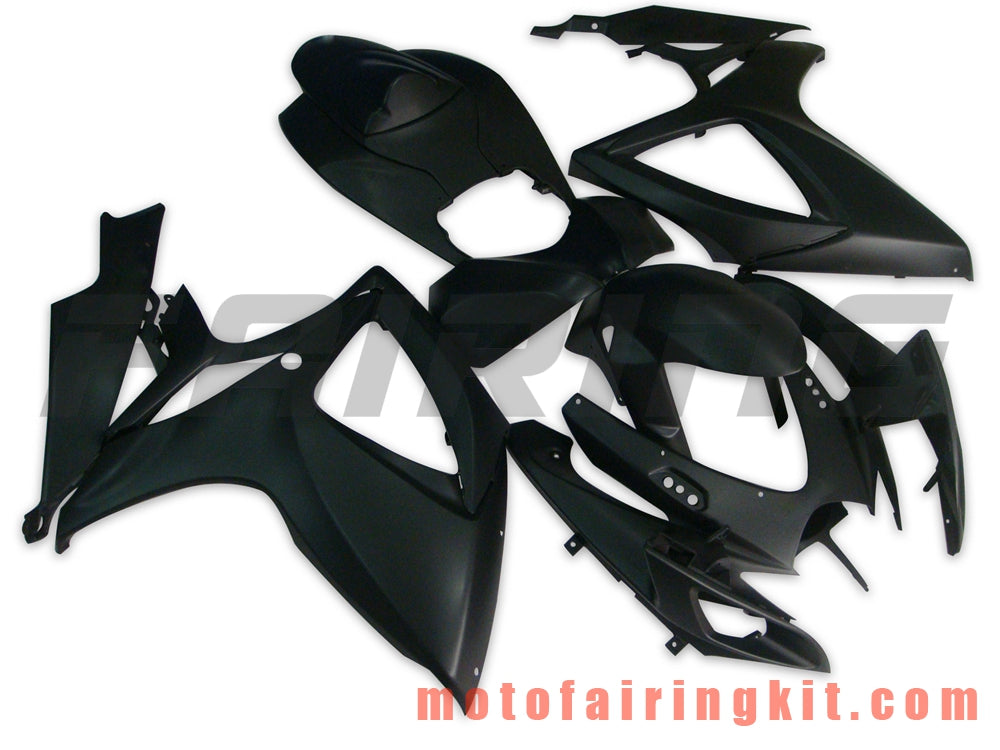 Kits de carenado aptos para GSX-R750 GSX-R600 K6 2006 2007 GSXR 600 750 K6 06 07 Molde de inyección de plástico ABS Carrocería completa para motocicleta Marco de carrocería de posventa (negro) B050