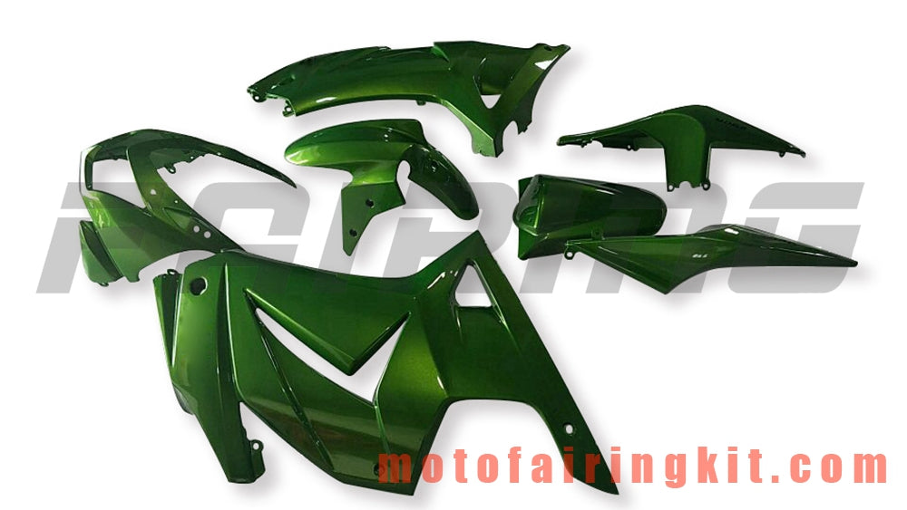 Fairing Kits Fit for EX250R 250 EX-250R ZX250 2008 2009 2010 2011 2012 Plastic ABS Injection Mold Complete Motorcycle Body Aftermarket Bodywork Frame (Green) B062