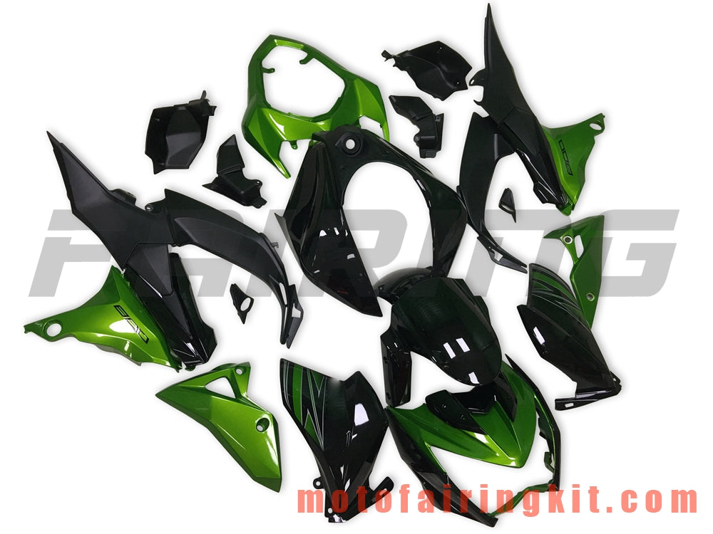 Fairing Kits Fit for Z800 2013 2014 2015 2016 Plastic ABS Injection Mold Complete Motorcycle Body Aftermarket Bodywork Frame (Black & Green) B007