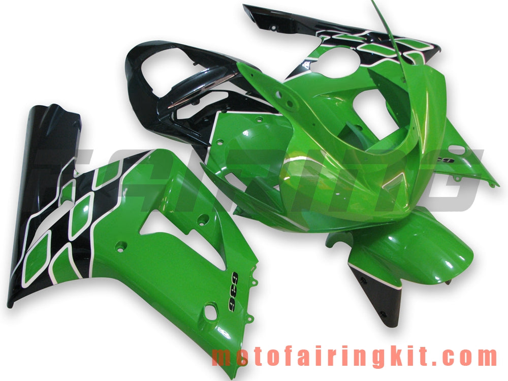 Fairing Kits Fit for ZX6R ZX-6R 636 2003 2004 ZX6R 636 03 04 Plastic ABS Injection Mold Complete Motorcycle Body Aftermarket Bodywork Frame (Green & Black) B020